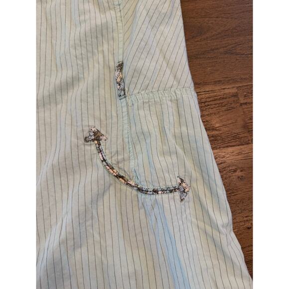 Cowgirl Coastal Country Pearl Button Y2K Western Embroiderd Teal Dress Size M - Picture 9 of 9